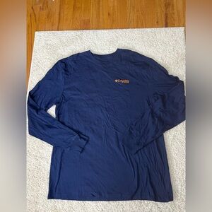 Columbia Men's XL Navy Blue Long Sleeve Shirt